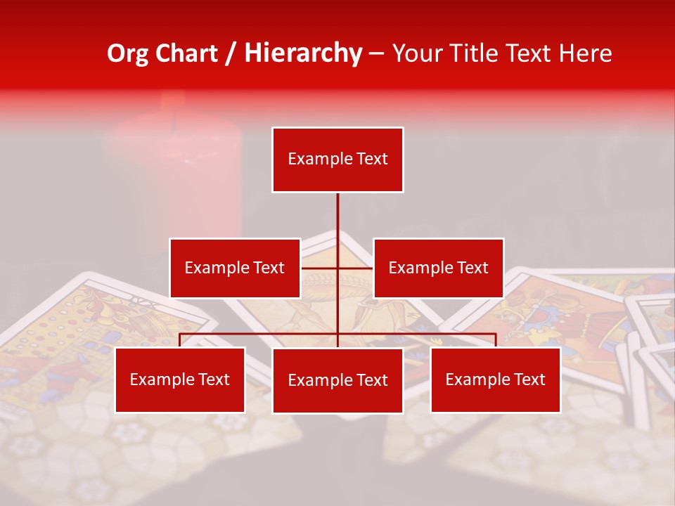 Tarot Cards And Burning Candle PowerPoint Template