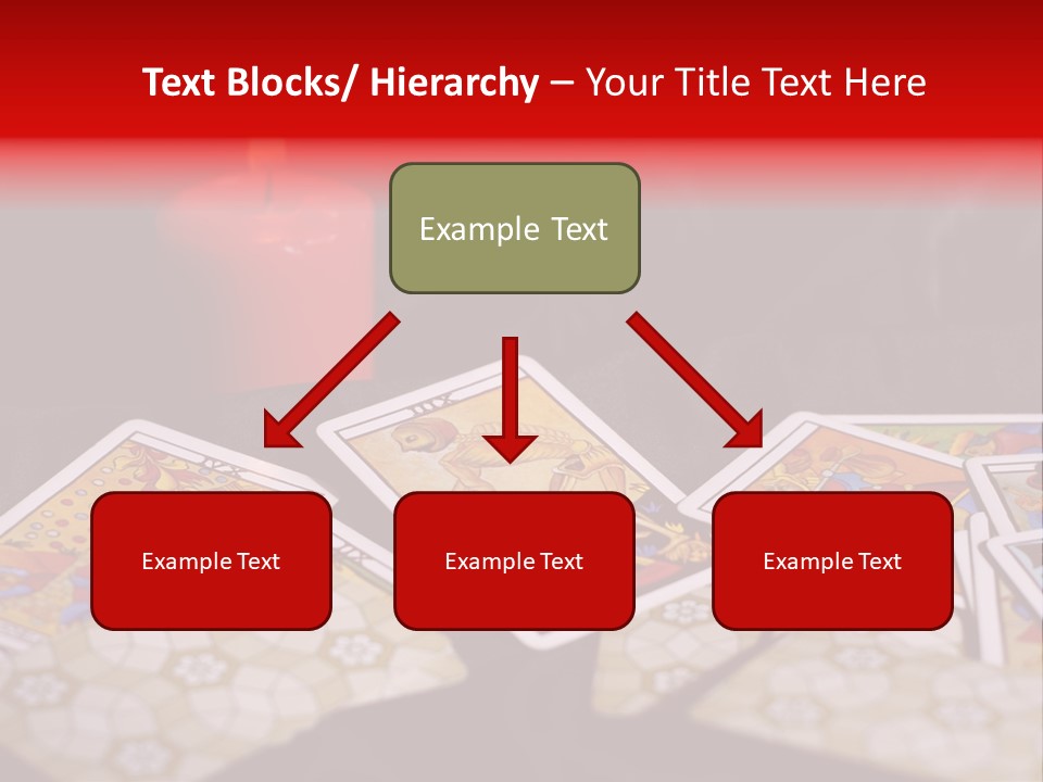 Tarot Cards And Burning Candle PowerPoint Template