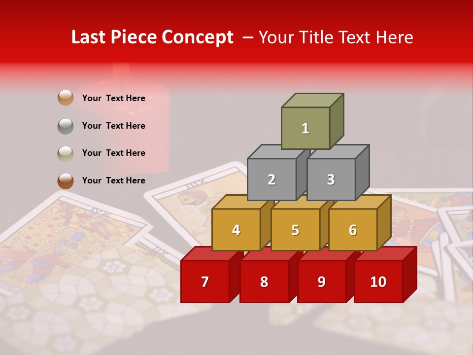 Tarot Cards And Burning Candle PowerPoint Template