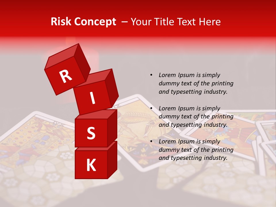 Tarot Cards And Burning Candle PowerPoint Template