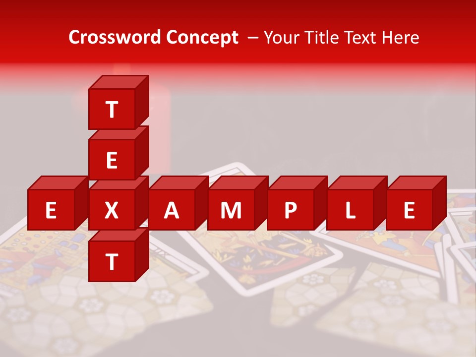 Tarot Cards And Burning Candle PowerPoint Template