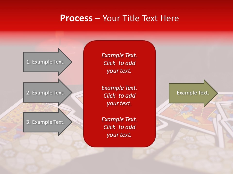 Tarot Cards And Burning Candle PowerPoint Template