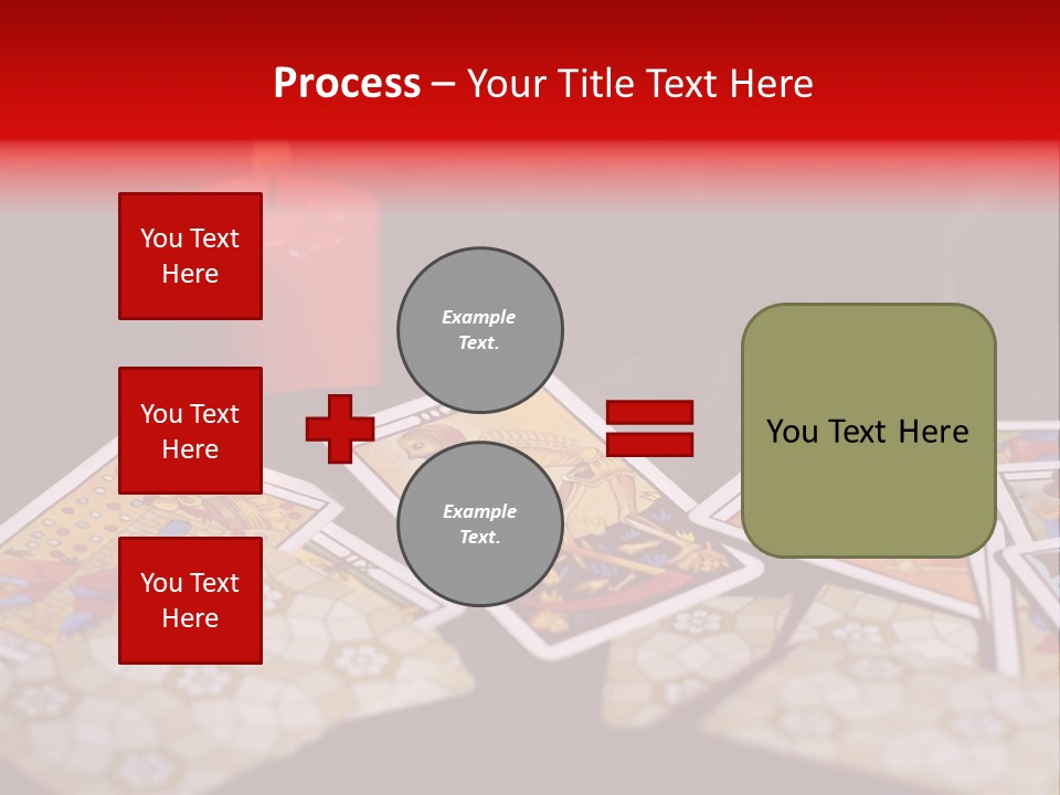 Tarot Cards And Burning Candle PowerPoint Template