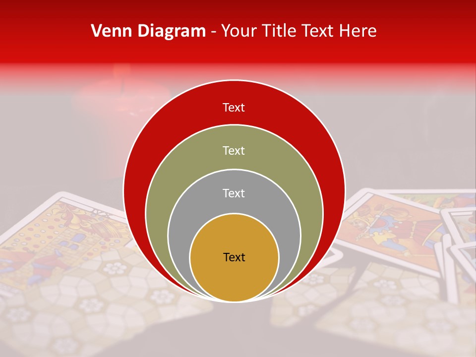 Tarot Cards And Burning Candle PowerPoint Template