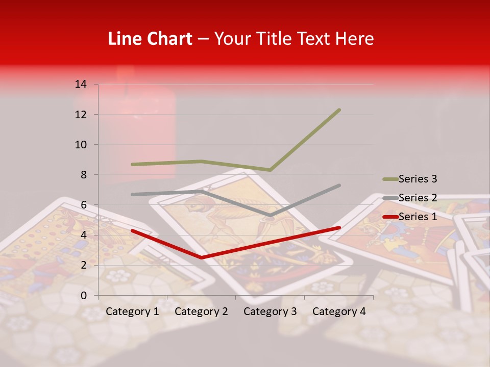 Tarot Cards And Burning Candle PowerPoint Template