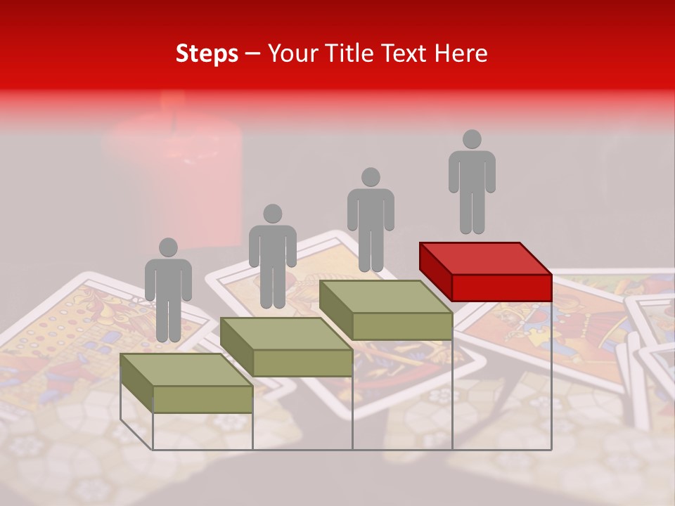 Tarot Cards And Burning Candle PowerPoint Template