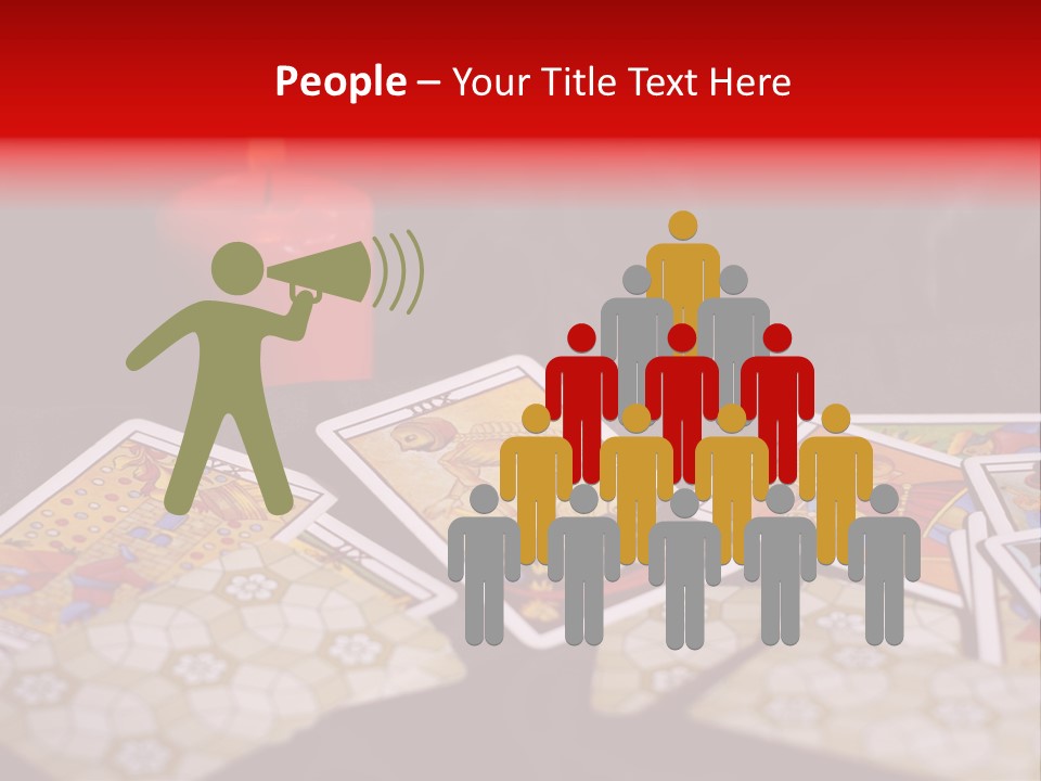 Tarot Cards And Burning Candle PowerPoint Template