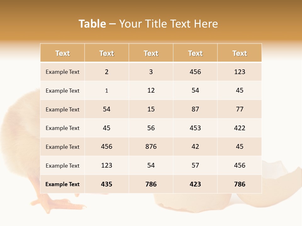 The Chick And The Egg PowerPoint Template
