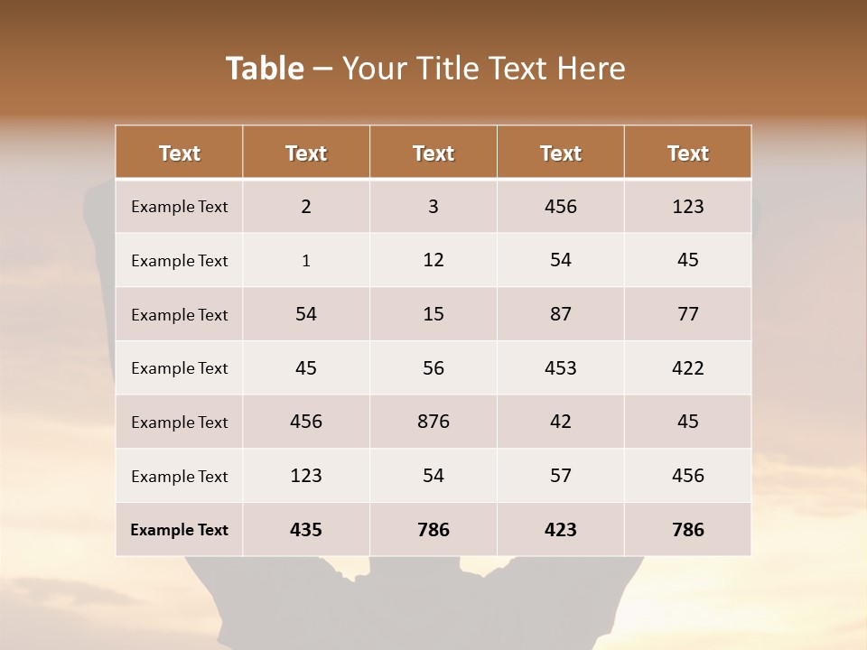 A Man Raising His Arms In The Air At Sunset PowerPoint Template