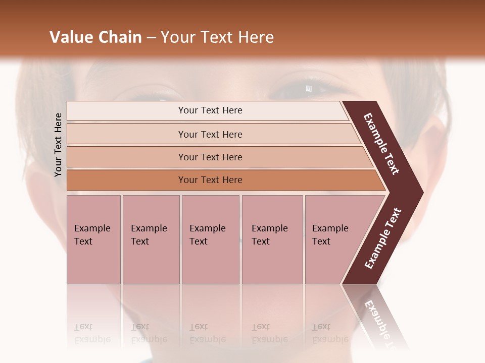 Portrait Of A Happiness Boy On White . PowerPoint Template
