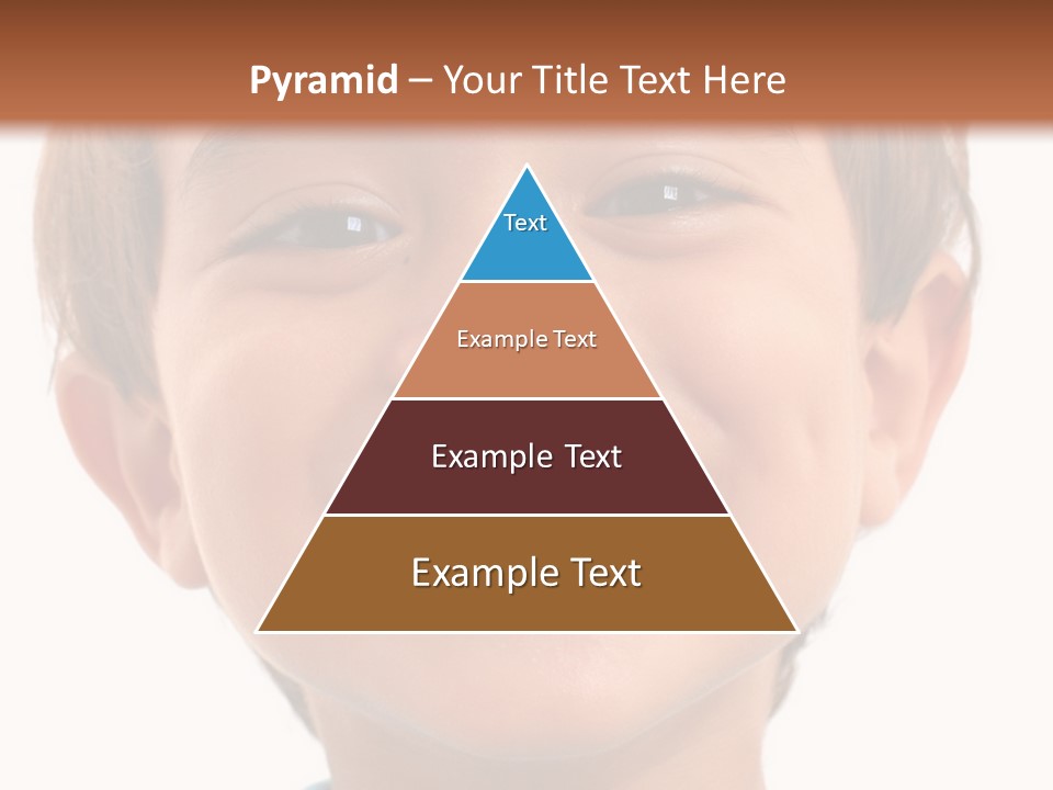 Portrait Of A Happiness Boy On White . PowerPoint Template