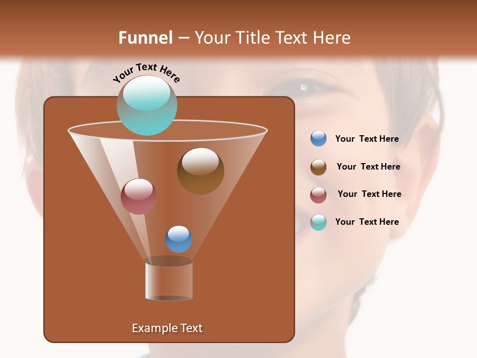 Portrait Of A Happiness Boy On White . PowerPoint Template