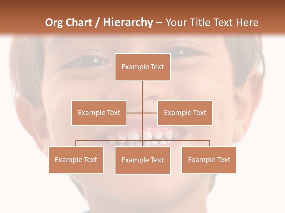 Portrait Of A Happiness Boy On White . PowerPoint Template