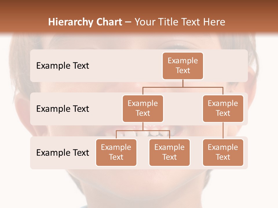 Portrait Of A Happiness Boy On White . PowerPoint Template