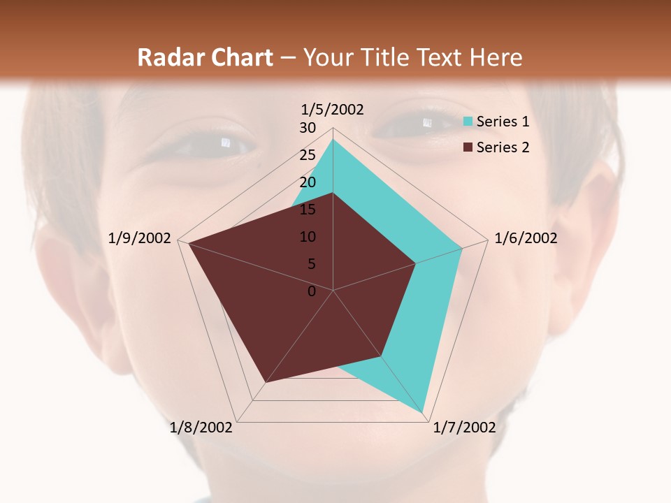 Portrait Of A Happiness Boy On White . PowerPoint Template