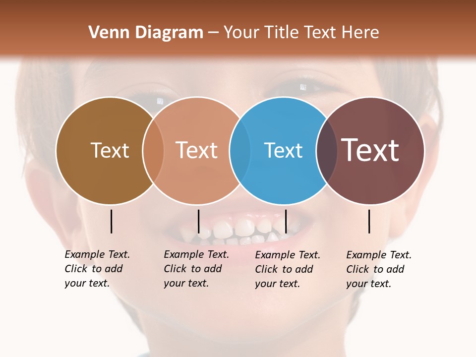 Portrait Of A Happiness Boy On White . PowerPoint Template