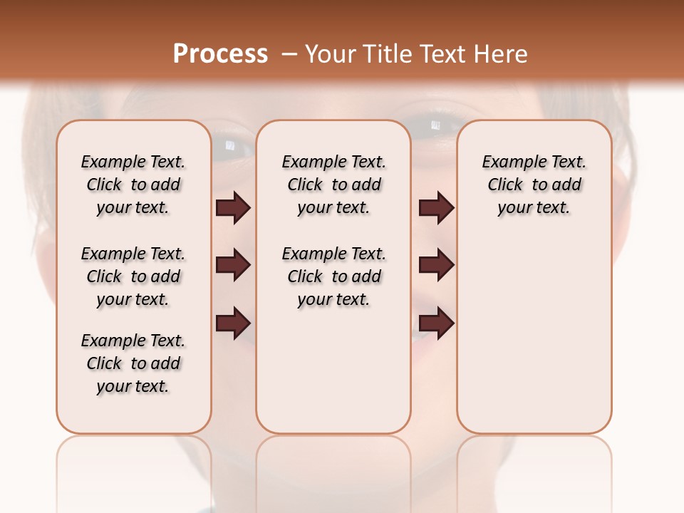 Portrait Of A Happiness Boy On White . PowerPoint Template