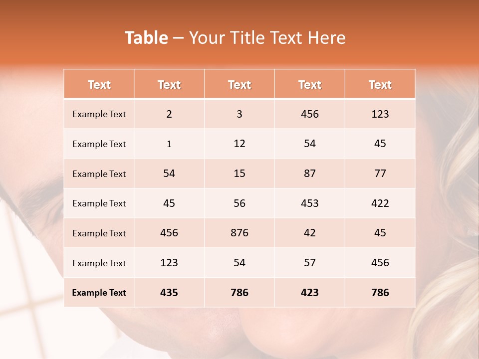 Young Love Couple Smiling. Over White Background PowerPoint Template