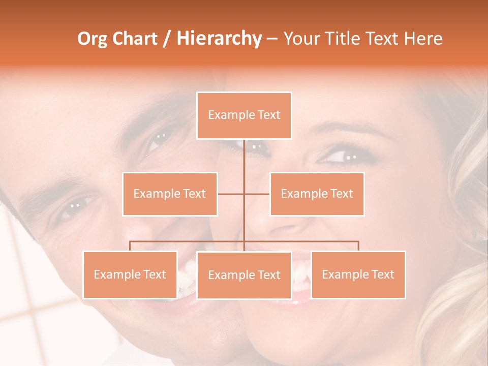 Young Love Couple Smiling. Over White Background PowerPoint Template