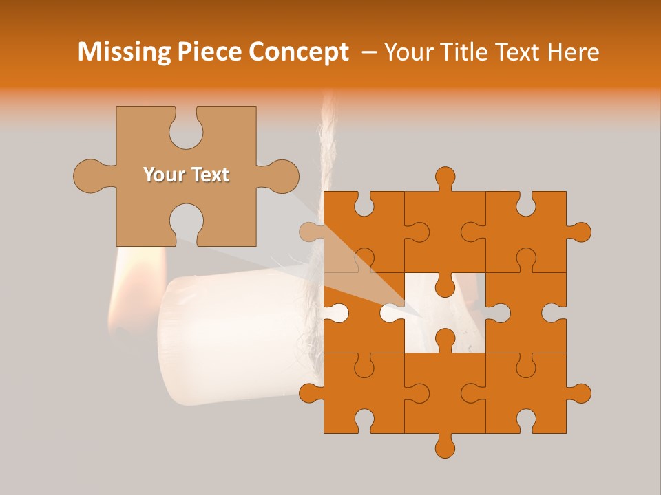 Candle Burning On Two Sides, As A Metaphor For Burn-Out PowerPoint Template