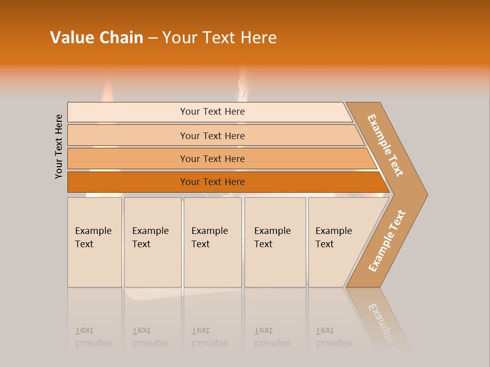 Candle Burning On Two Sides, As A Metaphor For Burn-Out PowerPoint Template