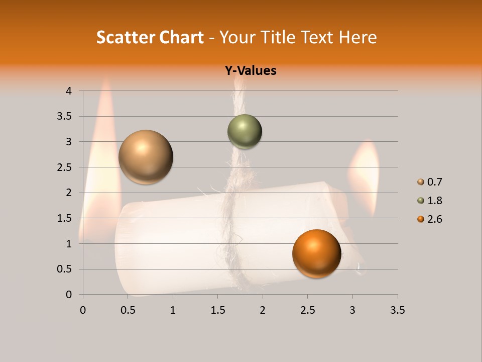Candle Burning On Two Sides, As A Metaphor For Burn-Out PowerPoint Template
