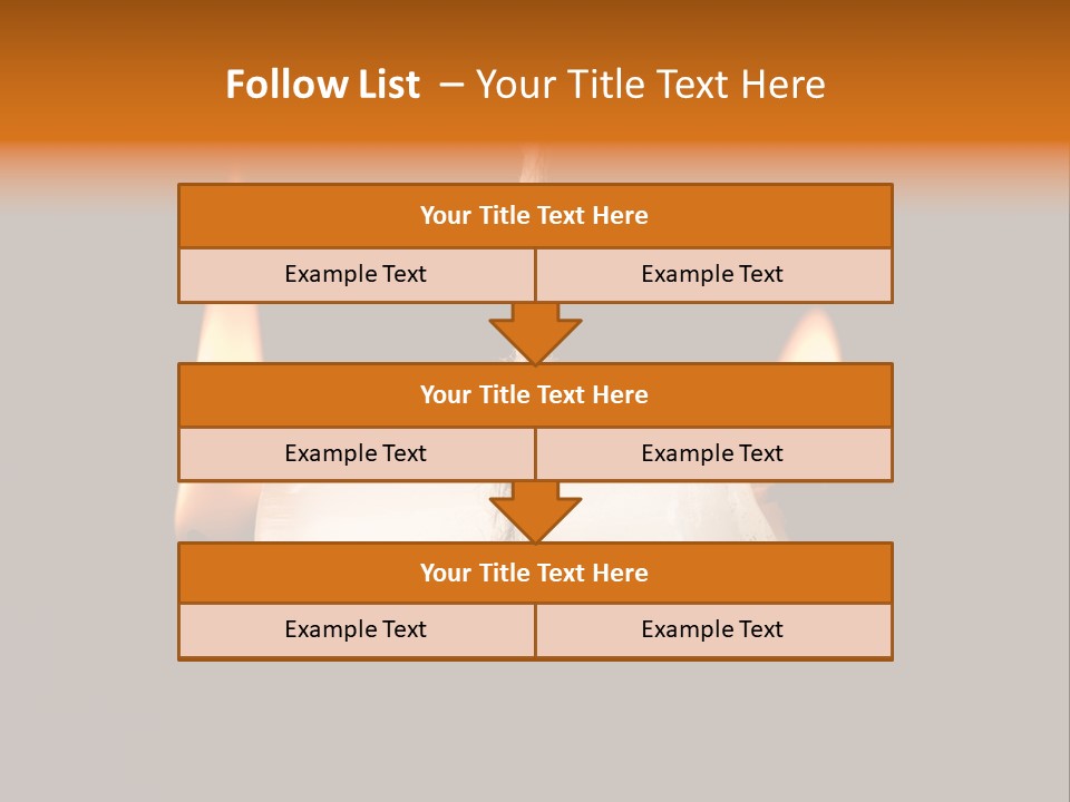 Candle Burning On Two Sides, As A Metaphor For Burn-Out PowerPoint Template