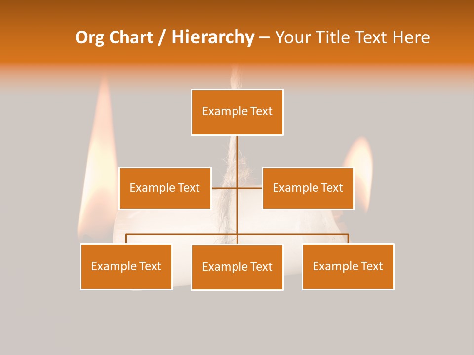 Candle Burning On Two Sides, As A Metaphor For Burn-Out PowerPoint Template