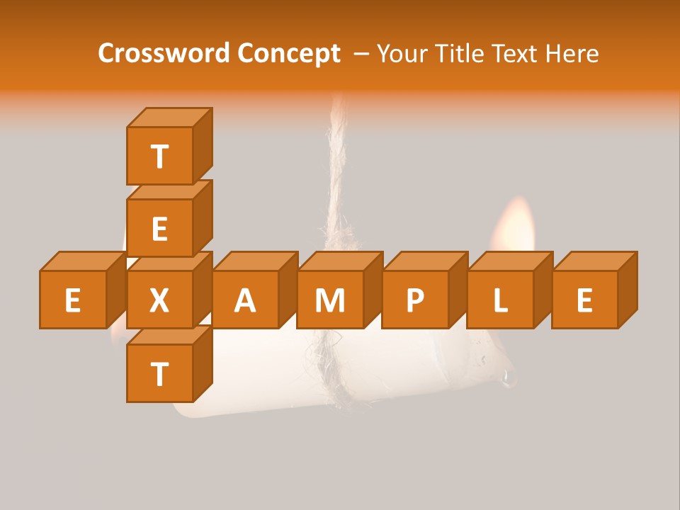 Candle Burning On Two Sides, As A Metaphor For Burn-Out PowerPoint Template