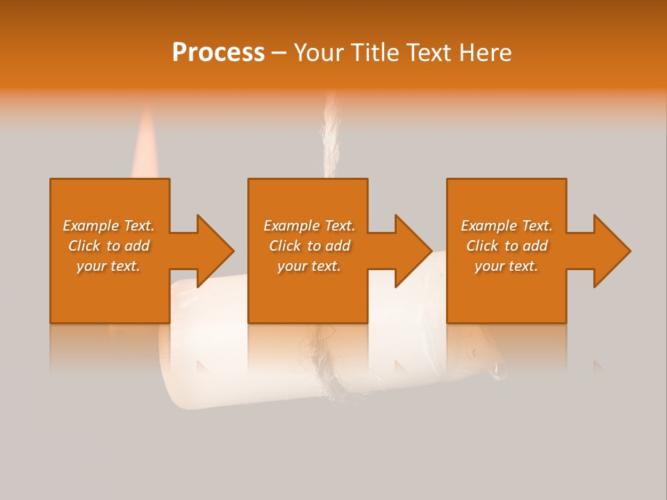 Candle Burning On Two Sides, As A Metaphor For Burn-Out PowerPoint Template