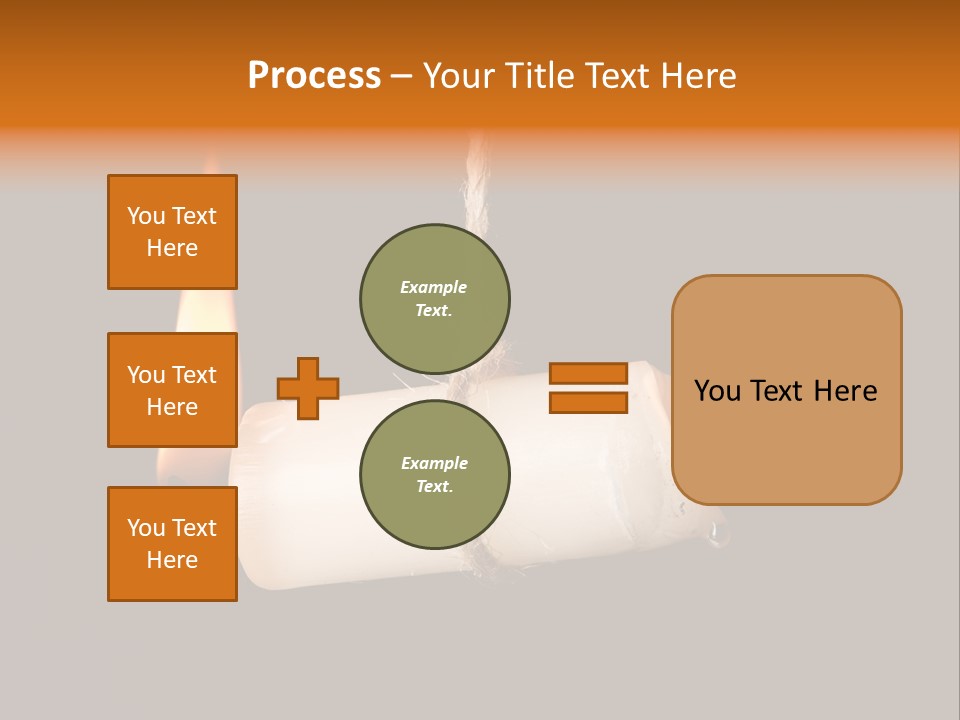 Candle Burning On Two Sides, As A Metaphor For Burn-Out PowerPoint Template