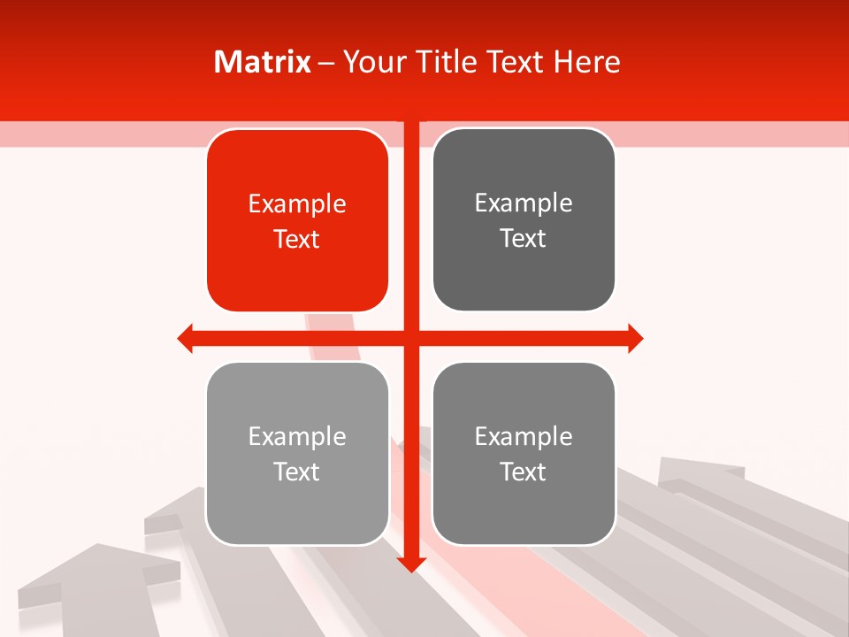 Arrows (From 3D Arrows Set) PowerPoint Template