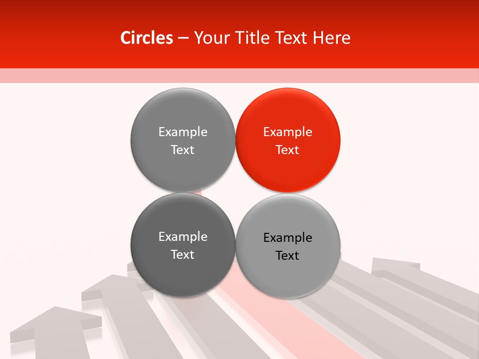 Arrows (From 3D Arrows Set) PowerPoint Template