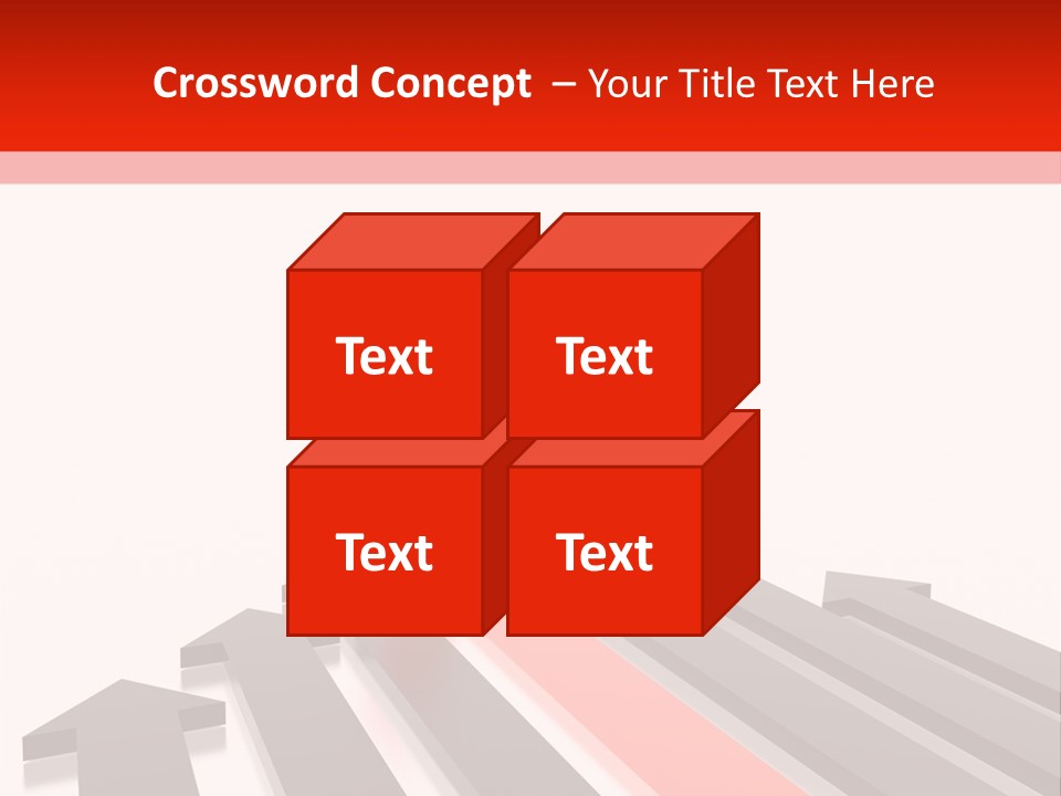 Arrows (From 3D Arrows Set) PowerPoint Template