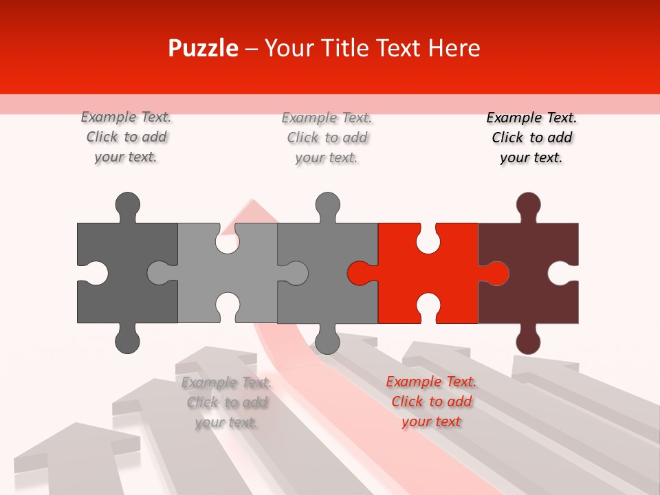Arrows (From 3D Arrows Set) PowerPoint Template