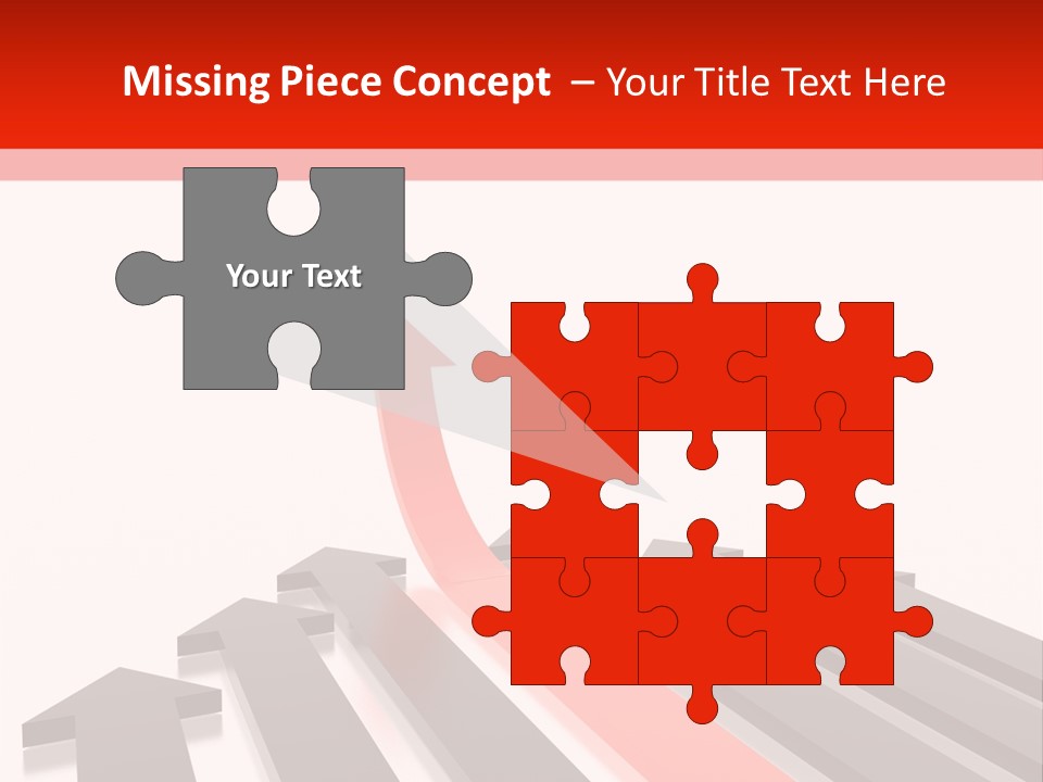 Arrows (From 3D Arrows Set) PowerPoint Template