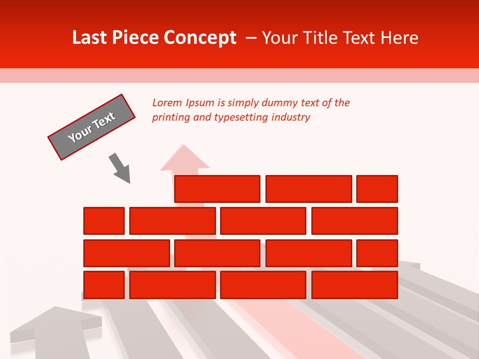 Arrows (From 3D Arrows Set) PowerPoint Template