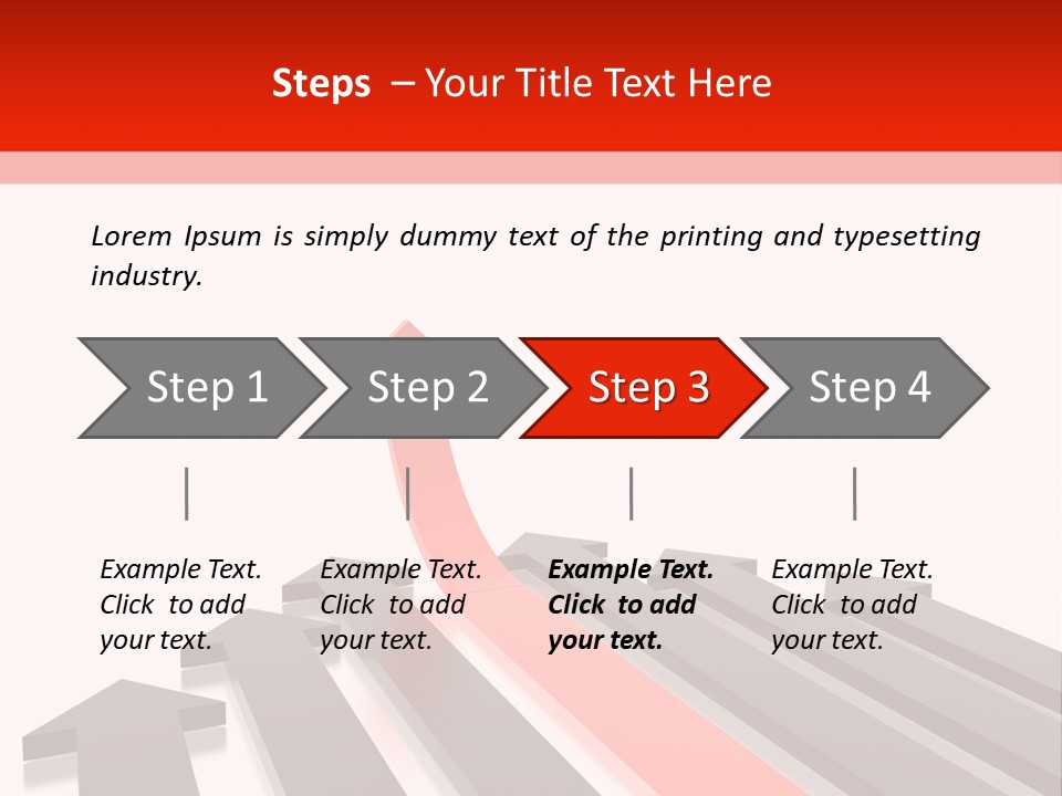 Arrows (From 3D Arrows Set) PowerPoint Template