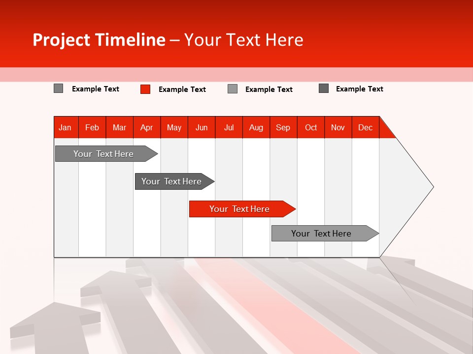 Arrows (From 3D Arrows Set) PowerPoint Template
