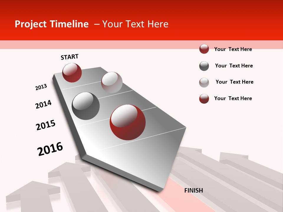 Arrows (From 3D Arrows Set) PowerPoint Template