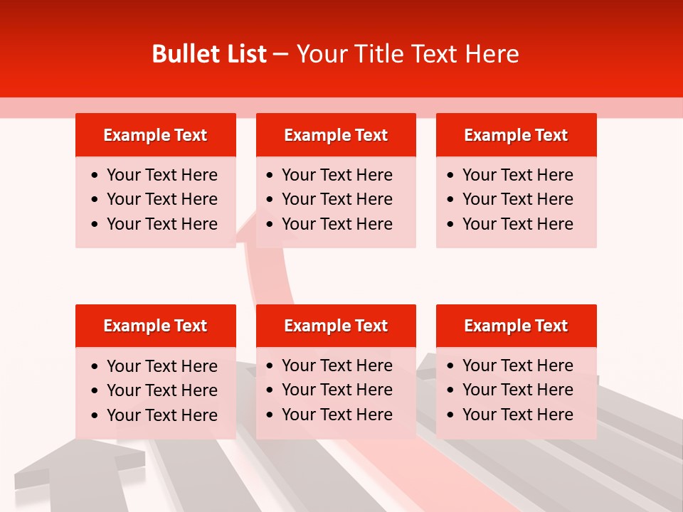 Arrows (From 3D Arrows Set) PowerPoint Template
