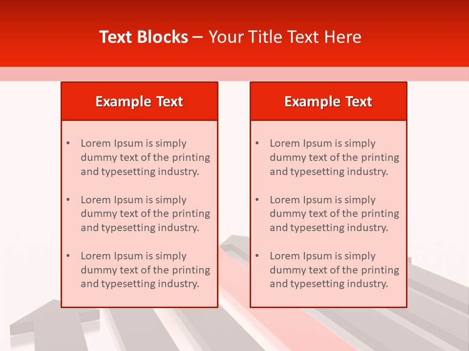 Arrows (From 3D Arrows Set) PowerPoint Template