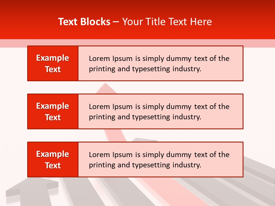Arrows (From 3D Arrows Set) PowerPoint Template