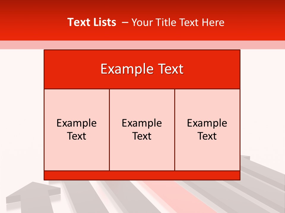 Arrows (From 3D Arrows Set) PowerPoint Template