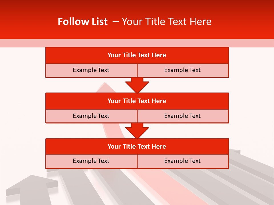 Arrows (From 3D Arrows Set) PowerPoint Template