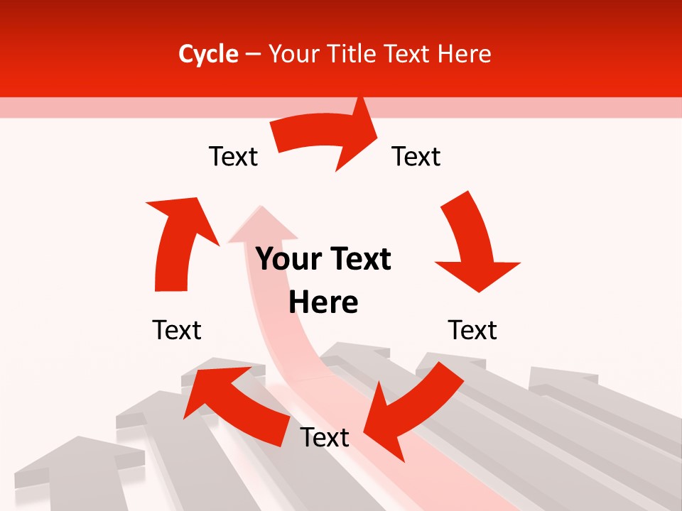 Arrows (From 3D Arrows Set) PowerPoint Template