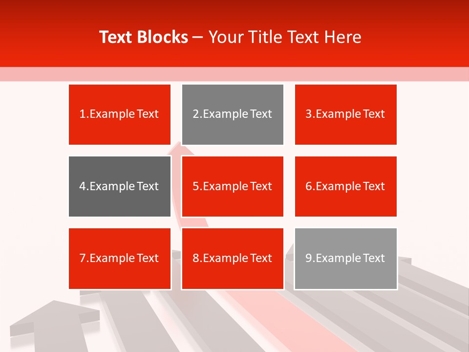 Arrows (From 3D Arrows Set) PowerPoint Template