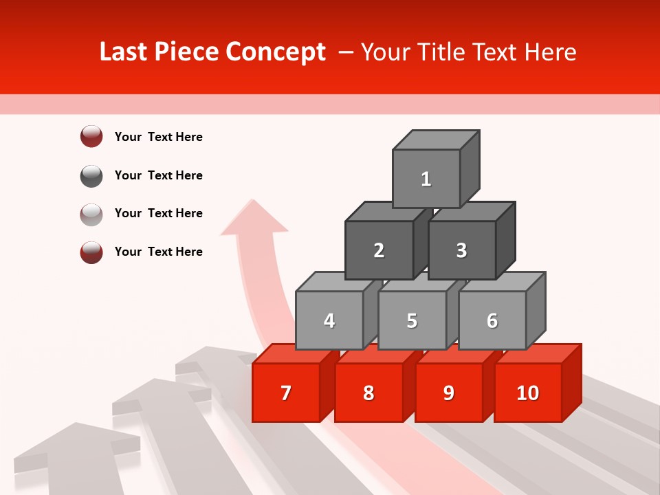 Arrows (From 3D Arrows Set) PowerPoint Template