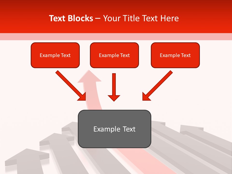Arrows (From 3D Arrows Set) PowerPoint Template