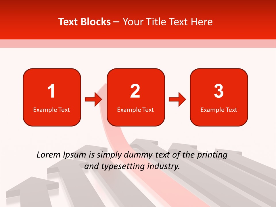 Arrows (From 3D Arrows Set) PowerPoint Template